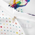 thumbnail image 4 of Homewish Watercolor Ball Player Duvet Cover Queen,Handball Print Queen Bedding,White,Polkadot Reversible,3pcs,1 Duvet Cover and 2 Pillowcases, 4 of 6