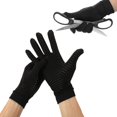 thumbnail image 2 of CHUANK Arthritis Gloves Full Finger Copper Fiber Comfortable Soft Breathable Odorless Compression Gloves for Gaming CookingL, 2 of 9