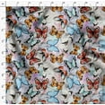 thumbnail image 4 of Soimoi Orange polyester Crepe Fabric Flower & Butterfly Print Fabric by Yard 42 Inch Wide, 4 of 5