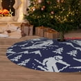thumbnail image 6 of Rateoe Abstract Skiing Print Christmas Tree Skirt 36" for Xmas Holiday New Year Party Circle Tree Mat Ornaments Decoration, 6 of 7