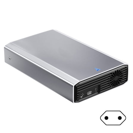 Aluminium Hard Drive Enclosure 5Gbps with Cooling Fan for 2.5/3.5 SATAs Drives Type C 3.1 Hard Drive Case