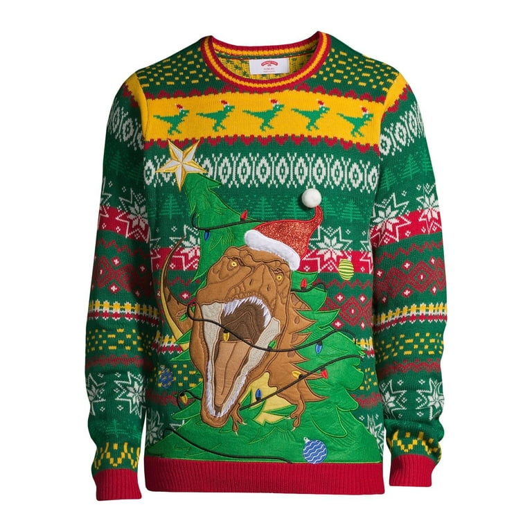 Holiday Time Men s and Big Men s Ugly Christmas Sweater Walmart