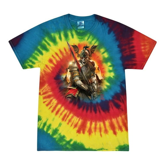 Wild Bobby, Undead Dark Knight, Pop Culture, Tie-Dye Tees, Reactive Rainbow, Small