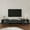 Black, variant on WIAWG Extendable TV Stand Media Storage with Drawers for Living Room, White