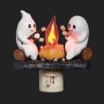 thumbnail image 1 of 3D Ghosts Roasting Campfire S’Mores Ghost Campfire Flickering Nightlight Halloween Decor, 1 of 9