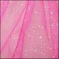 thumbnail image 4 of Jiibva Pink Shiny Hooded Cloak Women Sparkling Star Mesh Cape Costume 150cm, 4 of 6