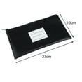 thumbnail image 5 of ZenCart Bank Wallet Zipper Bag Zipper Closure Faux Leather Pockets Cash Cards Keys Storage Pouch Office Supplies, 5 of 8
