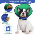 thumbnail image 4 of Adjustable Dog Recovery Collar for Dogs After Surgery, Soft and Comfortable Dog Cone Alternative, Prevents Licking, Suitable for Small, Medium, and Large Dogs, Blue, Large Size, 4 of 4