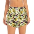 thumbnail image 4 of Lsque Lilies Flowers Printed Women's Running Shorts with Liner Pockets,Elastic Quick Dry Workout Athletic Gym Yoga Shorts,Womens High Waist Shorts-Medium, 4 of 9
