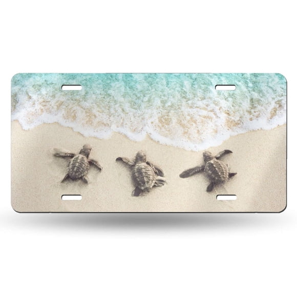 Placa decorativa HANGWWZQ Sea Turtles 15x30 cm