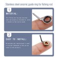 thumbnail image 3 of Wweixi 14 Pieces/Set Fishing Pole Guide Ring Stainless Steel Ceramics Fish Line Tackle Rings Saltwater Tool Repairing Accessory, 3 of 7