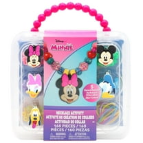 Tara Toy: Necklace Activity Set - Minnie Mouse - 160pcs, DIY Jewelry Kit, Create 5 Disney Junior Character Charm & Bead Necklaces, Mix & Match, Kid 3