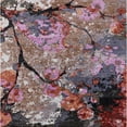 thumbnail image 1 of Ahgly Company Indoor Square Mid-Century Modern Lipstick Pink Oriental Area Rugs, 8' Square, 1 of 6