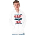 thumbnail image 3 of Vintage Muscle Car Mechanic Husband Zip Hoodie Sweatshirt Men Brisco Brands M, 3 of 6