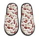 thumbnail image 1 of Balery Mushroom Pantuflas de Casa de Felpa Silenciosas con Diseño Estampado, Zapatillas Cómodas Antideslizantes de Algodón para Interior-Large, 1 of 8