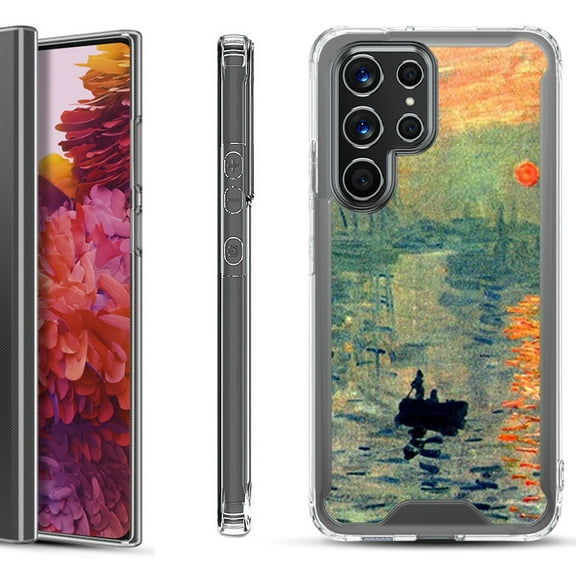 Shockproof Bumper Phone Case for Samsung Galaxy S22 Ultra 5G, by OneToughShield ® - Sunrise Impression