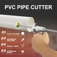 thumbnail image 4 of Visland PVC Pipe Cutter with 5 Replacement Saw Blades Ergonomic Handle Adjustable Cutting Depth Stainless Steel Plumbing Inside Cutter Tool, 4 of 8