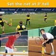 thumbnail image 6 of A11N 14ft Badminton Pickleball Net - Height Adjustable for Junior Tennis, Soccer Tennis & Kids Volleyball - Portable for Indoor & Outdoor Play, 6 of 8