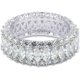 thumbnail image 2 of Guangzhoushicwz Anillo de eternidad con corte marqués de circonita cúbica brillante para mujer, 2 of 4