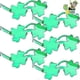 thumbnail image 1 of 6 Pairs St. Patricks Day Shamrock Sunglasses Irish Green Clover Glasses, 1 of 5
