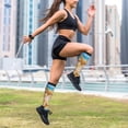 thumbnail image 6 of Lsque Beach Starfish Shell Pattern Sport Compression Socks for Men & Women 15-20 mmHg Knee High Nurse Pregnant Running Medical and Travel Athletic, 6 of 6