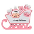 thumbnail image 4 of Maxora Personalized Ornament Customized Baby's 1st Christmas Ornament Gift Baby Pram Pink Free Customize, 4 of 7