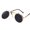 Black gold, variant on Retro Flip Cover Polarized Sunglasses for Men and Women, Metal Frame, Universal Fit, 130mm Width