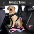 thumbnail image 5 of Heavy Duty Dog Leash, 4-7FT Shock Absorbing Bungee with 2 Padded Handles, Metal Carabiner & Seatbelt for Large Dogs, 5 of 7