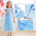 thumbnail image 4 of Disfraz de princesa ITVTI para niña, azul, 3-4 años o más, 4 of 6