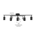 thumbnail image 4 of Globe Electric Modern Industrial 34" 5-Light Matte Black Track Light Swivel Bar Pivoting Shades, 4 of 9