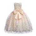 thumbnail image 4 of FYDUU Flower Girl Dress Tulle Wedding Guest Party Birthday Pageant Maxi Gown Elegant Dresses For Girls With Bow Formal Party Gown 9-10 Years, 4 of 9