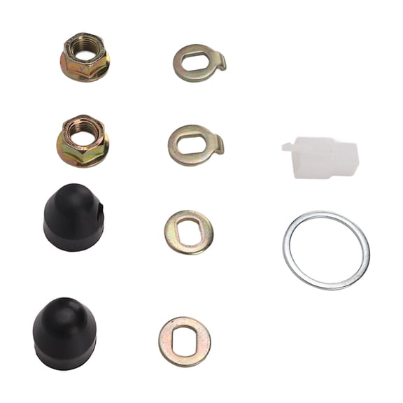 Steel Bicycle Hub Motor M14 Nuts Washers Kit with 14mm Shaft for Electric Bikes Scooters (14mm / 0.55 inches)