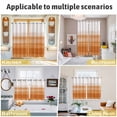 thumbnail image 6 of Orange White Ombre Kitchen Curtains Small Short 39 Inch Length, Farmhouse Retro Simple Striped Art Grommet Top Bedroom Living Room Curtains, Light Filtering Cafe Curtain Drapes 2 Panels Set 55''x39'', 6 of 9