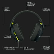 Logitech G Gaming Wireless Headset G435 18h Battery Black