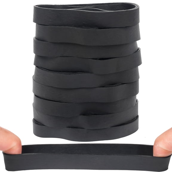 Rubber Bands 40Pcs size#105 Big Black Rubber Band Large Strong Wide Elastic Band Heavy Duty,For Office Supplies,Outdoor (5.12" x 0.6")