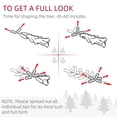 thumbnail image 5 of 7.5ft Pre-lit Artificial Christmas Tree with Incandescent Warm White Lights, Snow Flocked Full Pre-Lit Xmas Tree with 1188 Branch Tips, 500 Incandescent Lights & Foldable Stand, Green, 5 of 7