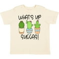 thumbnail image 3 of Inktastic What's Up Succas Funny Cacti Plants Boys or Girls Toddler T-Shirt, 3 of 5