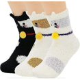 thumbnail image 1 of Women Socks Plush Warm Socks 3 Pairs,Gg, 1 of 1