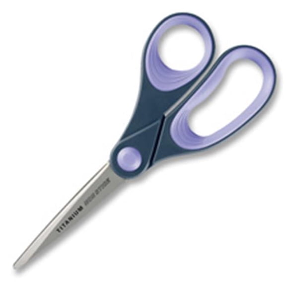 Acme United Corporation Scissors - Gray-Purple - 8in.L - Titanium Bonded