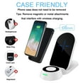 thumbnail image 4 of 3 in 1 Foldable Wireless Charging Station, Compatible with Mobile Phone/Apple Watch/Bluetooth Headset Multi-Functional 15W QI Wireless Fast Charger, 4 of 9