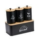thumbnail image 5 of Juego de botes de cocina prácticos, utensilios de cocina multiusos, panera de metal Negro, 5 of 9