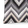 thumbnail image 4 of Jordan Manufacturing 16" x 16" Flame Coal Gray Chevron Square Outdoor Throw Pillow with Welt (2 Pack), 4 of 9