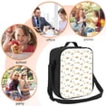 thumbnail image 5 of Honeii Dump Truck Print Insulated Lunch Bag, Reusable Lunch Box for Adult, Leakproof Cooler Bag for Work Office Travel Picnic, 5 of 7