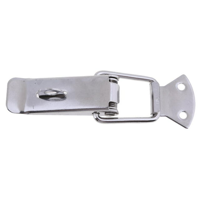 Loquet de Coffre à Ressort en Acier Inoxydable avec Plaque de Verrouillage, 3x0.9 Pouces