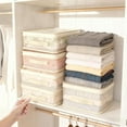 thumbnail image 4 of Transparent Wardrobe Storage System for Home Organization Durable Foldable Organizer with Reinforced Handle and Large Transparent Window, 4 of 6