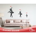 thumbnail image 3 of Metal Ballerina Dancer Wall Art | Indoor Outdoor 12, 3 of 5