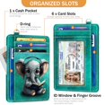 thumbnail image 4 of Tarjetero delgado Yonlevres Elephant con bloqueo RFID, 4 of 6