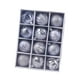 thumbnail image 2 of 12 adornos colgantes para árbol de Navidad, decoración navideña, colgante con dije de 2,36 pulgadas gris, 2 of 7