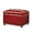Red, variant on Joveco Leather Storage Ottoman, 24" Rectangle Square Foot Rest Stool for Bedroom Living Room, Red