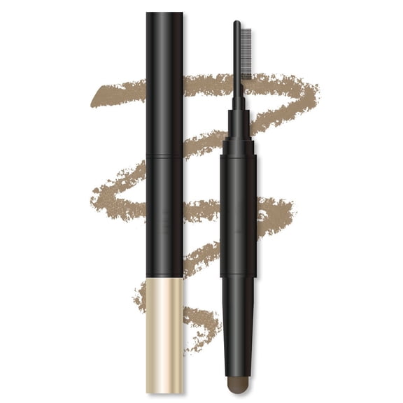 Eyebrow Pencil Waterproof for Women, Sculpt-n-Stay Brow Pencil & Gel, Dual-Sided Natural Soft Textured Eyebrow Pencil, Daily Look Eyebrow Makeup with Brow Brush for Adults Ladies Beginners Travel